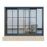 Aluminium French lattice window