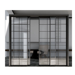 Aluminium French lattice sliding door