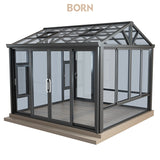 Aluminum glass sunroom