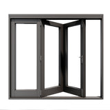 Aluminum folding windows